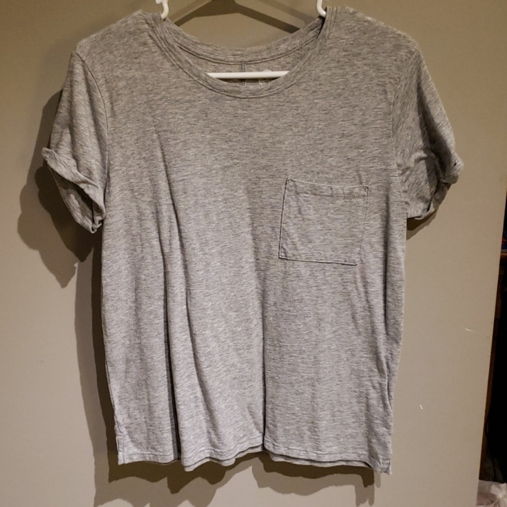 Gray Pocket Tee
